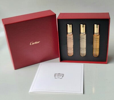 Cartier Mini Fragrance Set – 3 × 10ml Eau de Parfum & Parfum (Boxed)